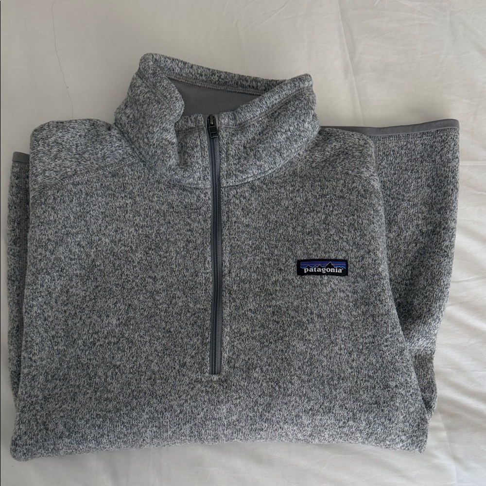 Patagonia Zip-Up Sweater in Heather Gray